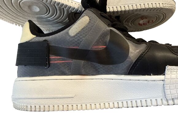 NIKE AF1-TYPE AIR FORCE 1 Low Drop Type Pink Tint Men\'s Sz 9 Adjustable Strap